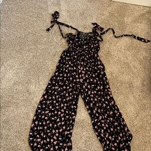 Black floral jumpsuit :